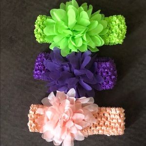 Set of 3 baby girl headbands *NWOT*